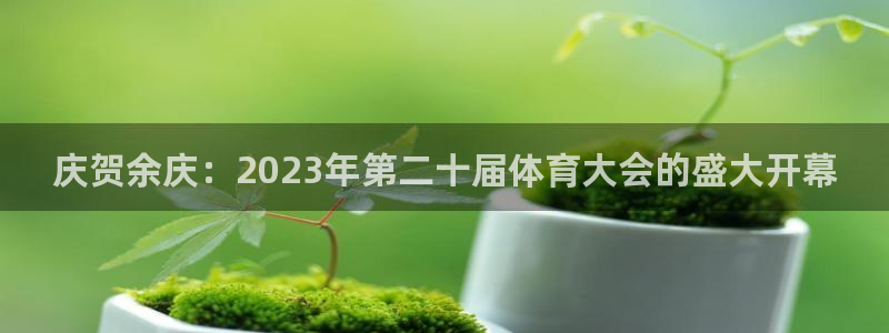 极速体育nba免费观看直播：庆贺余庆：2023年第二十届体育大会的盛大开幕